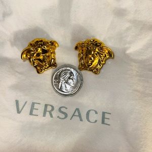 Versace xl oversized vintage earrings